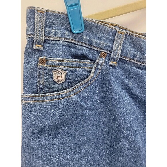 Vtg LEVI'S Jeans Silver Medal Distressed Gray Tab Cut Off Shorts Sz‎ 40 - Picture 4 of 16